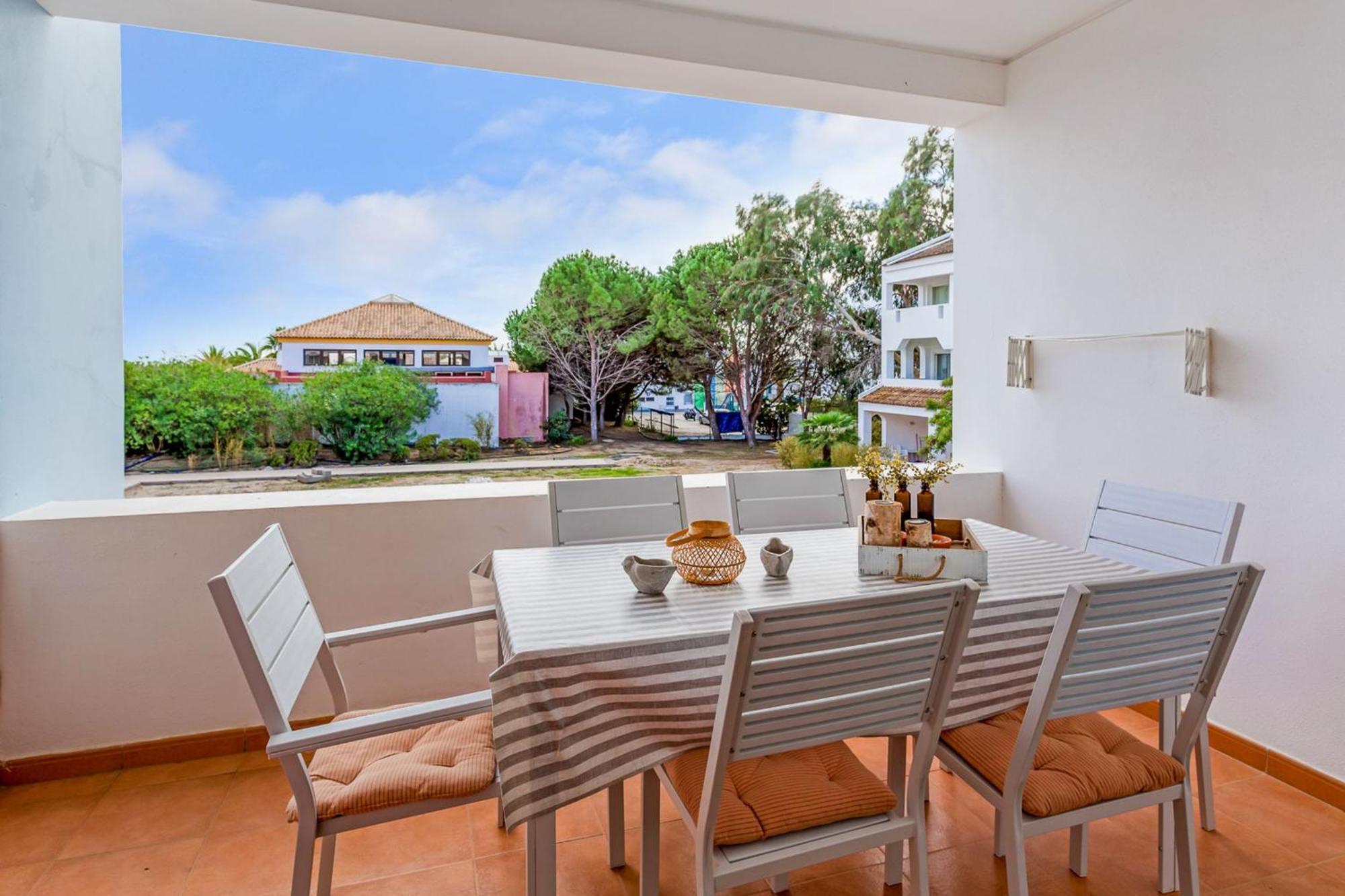 Golden 1 Bdr Flat W/ Balcony & Pool By Lovelystay Cabanas De Tavira Kültér fotó